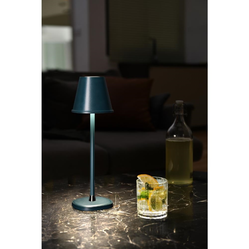 LED Stmívatelná nabíjecí stolní lampa LED/3W/1800 mAh tmavě modrá