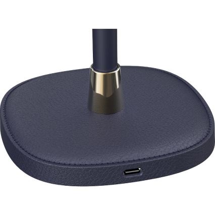 LED Stmívatelná nabíjecí stolní lampa LED/3W/1800 mAh tmavě modrá