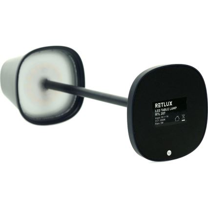 LED Stmívatelná nabíjecí stolní lampa LED/3W/1800 mAh tmavě modrá
