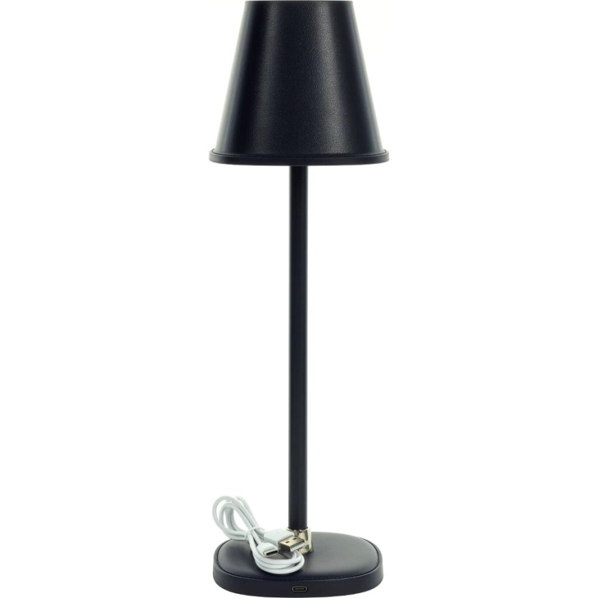 LED Stmívatelná nabíjecí stolní lampa LED/3W/1800 mAh tmavě modrá