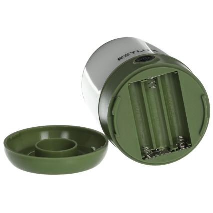 LED Stmívatelná přenosná lampa LED/3W/3xAAA zelená