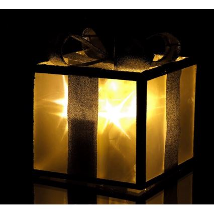 LED Vánoční dekorace LED/2xAA 15 cm dárek