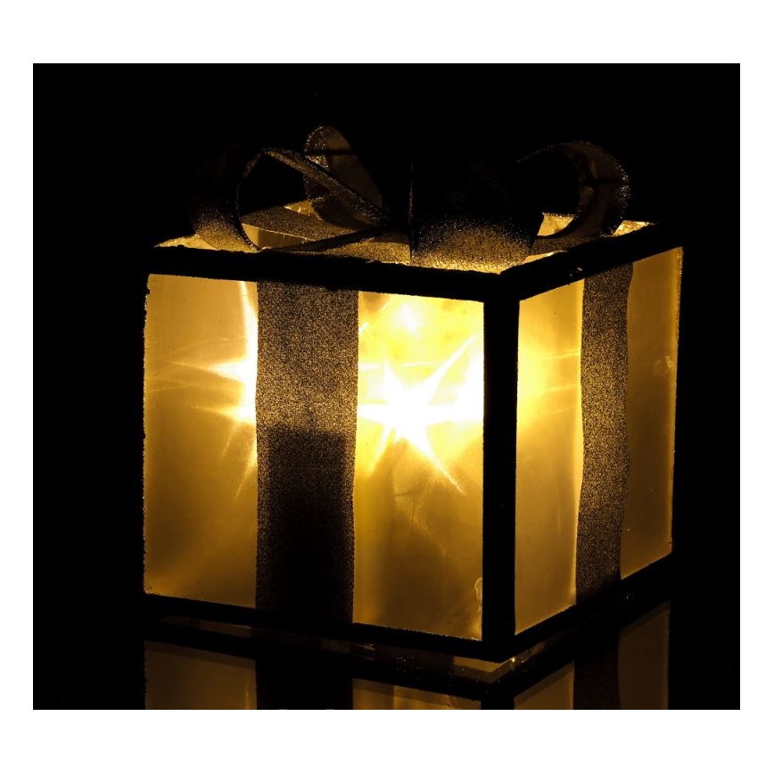 LED Vánoční dekorace LED/2xAA 15 cm dárek