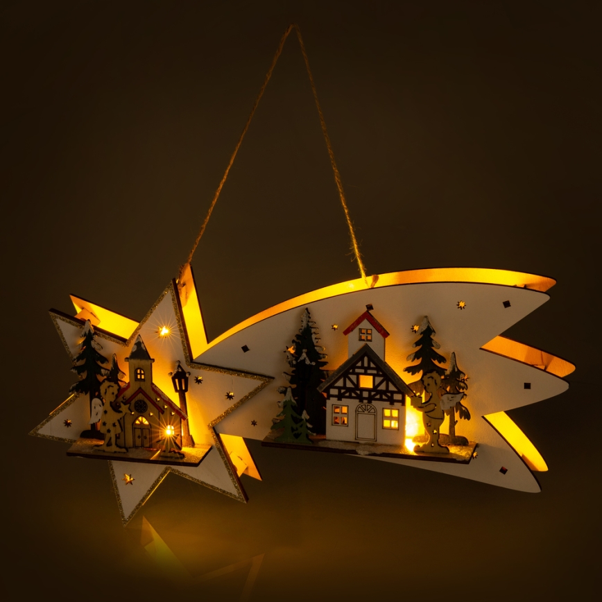 LED Vánoční dekorace LED/2xAA kometa