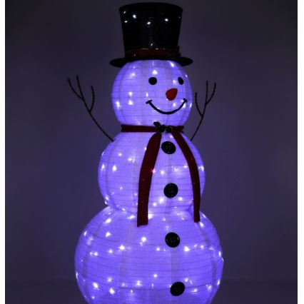 LED Vánoční dekorace LED/3,6W/230V 180 cm IP44 sněhulák