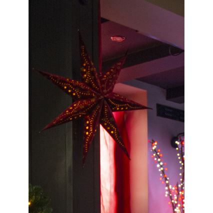 LED Vánoční dekorace LED/3xAA hvězda červená
