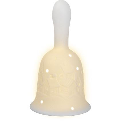 LED Vánoční dekorace LED/3xLR44/teplá bílá zvon