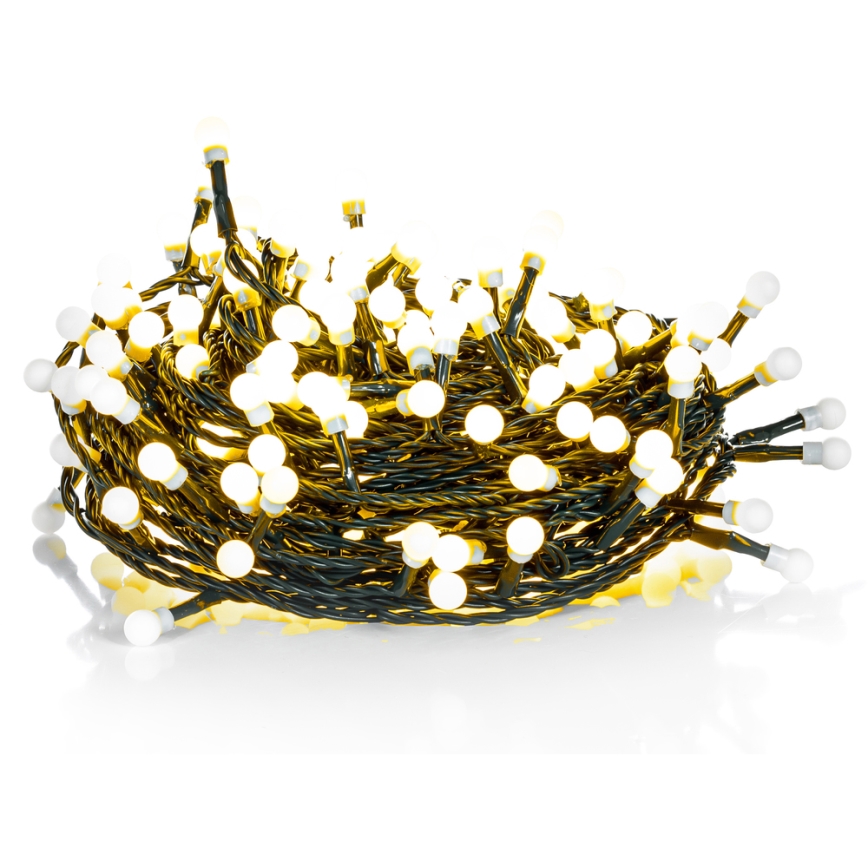 LED Venkovní  řetěz 100xLED/8 funkcí 15m IP44 teplá bílá