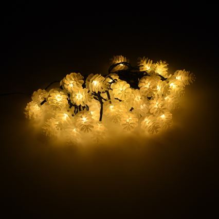 LED Venkovní  řetěz 40xLED/15m IP44 teplá bílá