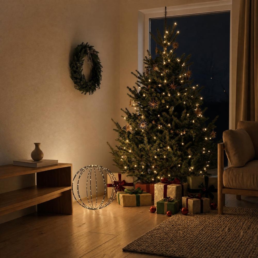 LED Venkovní vánoční dekorace LED/2,1W/230V pr. 40 cm IP44 teplá bílá