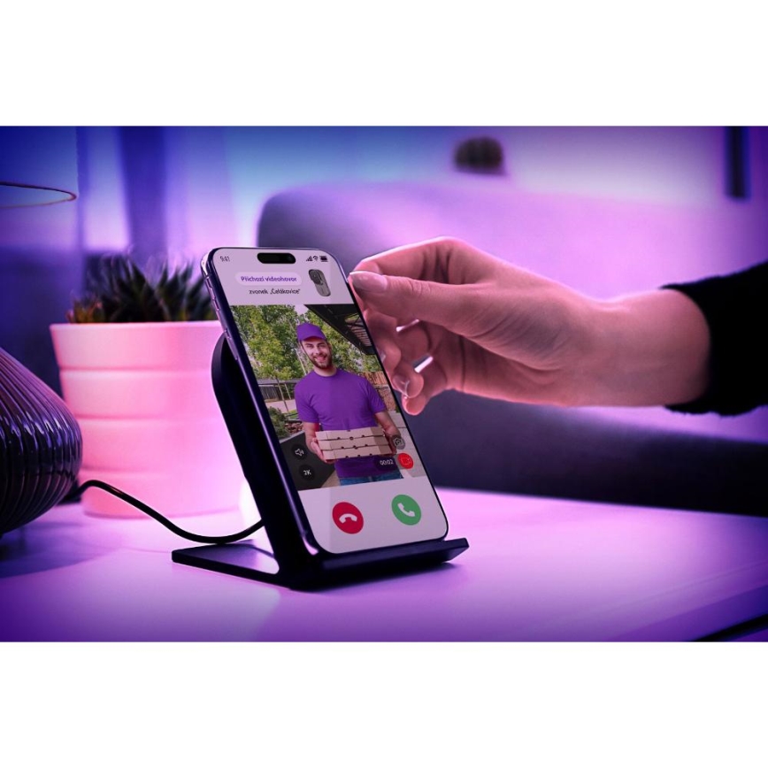Videozvonek se senzorem pohybu 5MPx 1440p 5200 mAh Wi-Fi IP65 antracit