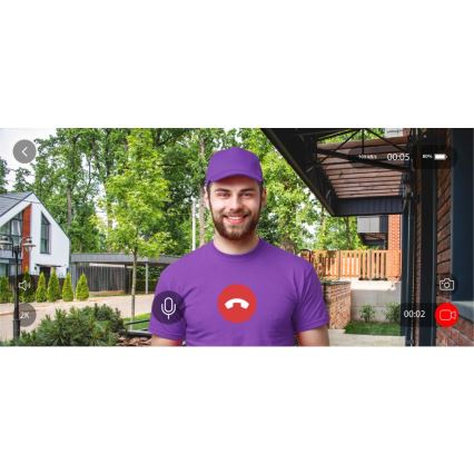 Videozvonek se senzorem pohybu 5MPx 1440p 5200 mAh Wi-Fi IP65 antracit