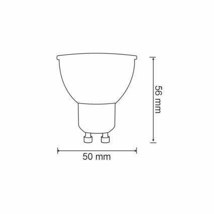 RGBW LED Stmívatelná žárovka G45 GU10/5,5W/230V 2700-6500K Wi-Fi Tuya
