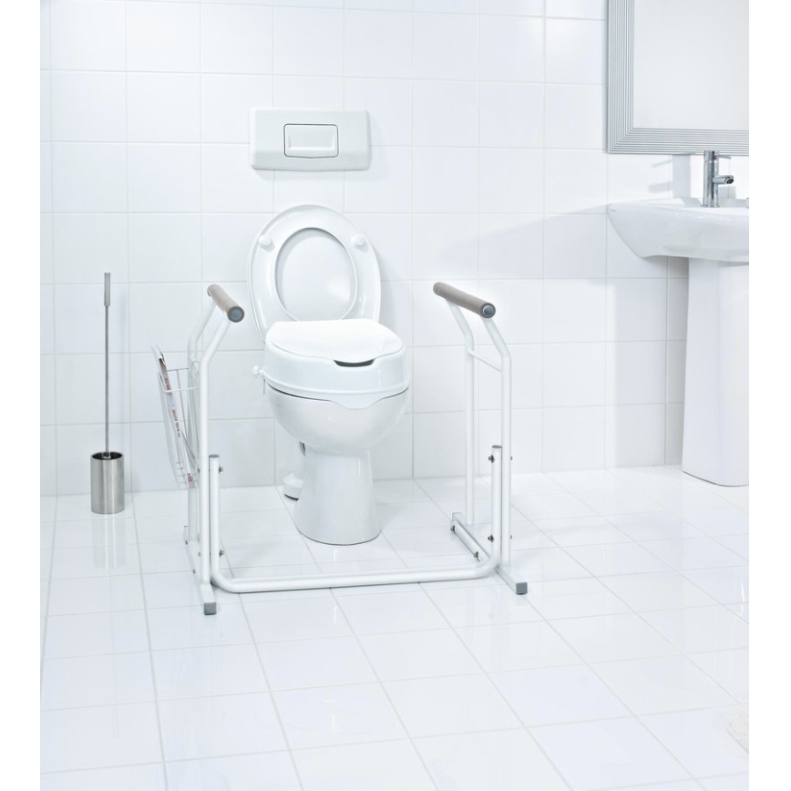 Ridder - Opěrná mobilní madla k WC 66x71,5 cm bílá