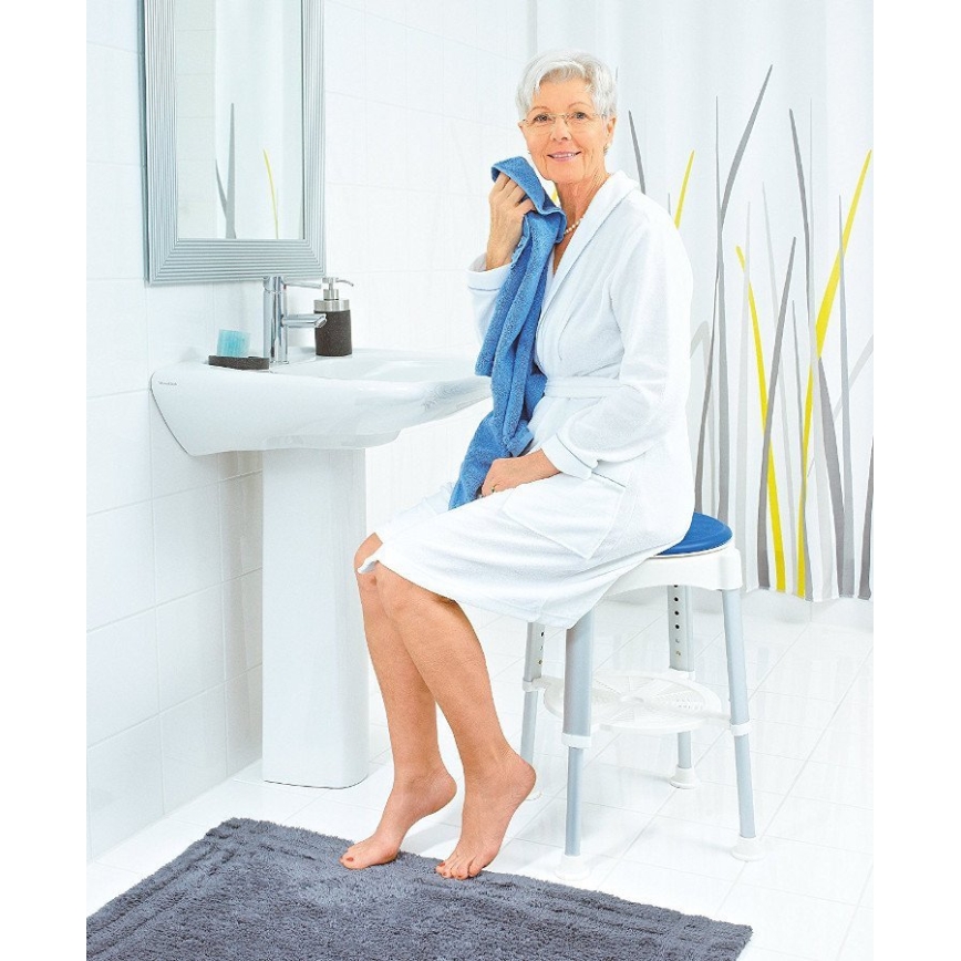 Ridder - Otočná stolička 58x35,5 cm modrá/bílá