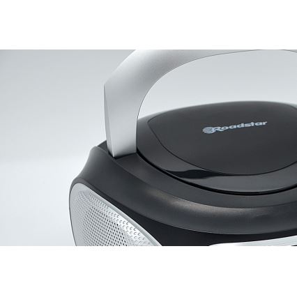 Roadstar CDR-365U/SL - Rádio s FM/PLL a USB 32W/230V/4xLR14 černá/stříbrná