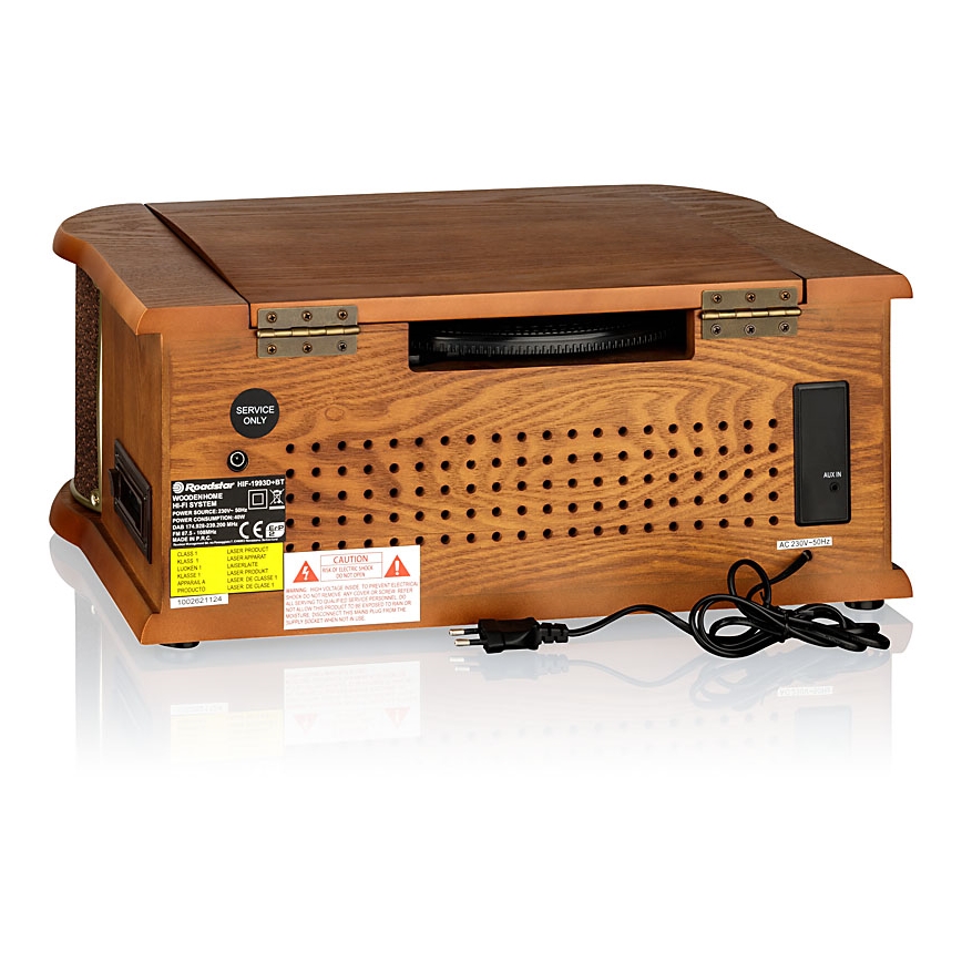 Roadstar HIF-1993D+BT- Hi-Fi s DAB/DAB+, gramofonem, CD, a magnetofonem 80W/230V + dálkové ovládání