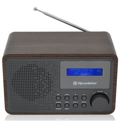 Roadstar HRA-700D+/WD - Rádio s DAB+, FM a budíkem 16W/230V/4xAA