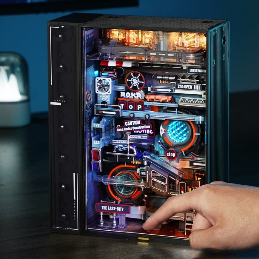 RoboTime - 3D mechanická skládačka kuličkové dráhy Město minulosti