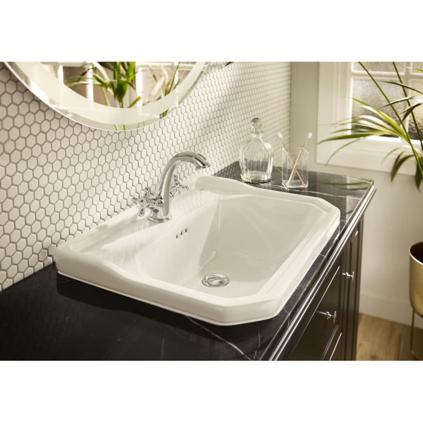 Roca A3270A5000 - Zápustné umyvadlo CARMEN 60x45 cm keramika/bílá