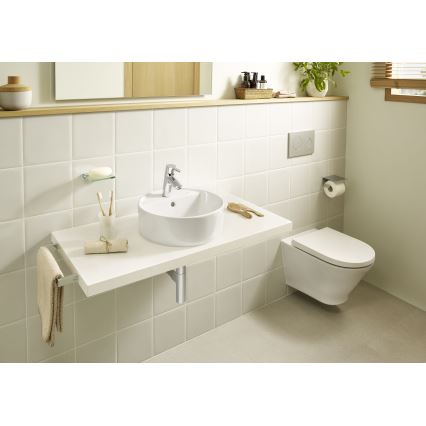 Roca A3270MJ000 - Umyvadlo na desku GAP pr. 39 cm keramika/bílá
