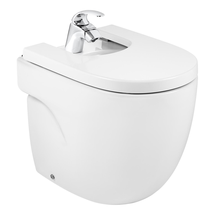 Roca A357247000 - Stojící bidet MERIDIAN keramika/bílá