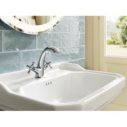 Roca A5A3A4BC00 - Umyvadlová baterie + výpusť s přepadem CARMEN 17,8 cm lesklý chrom