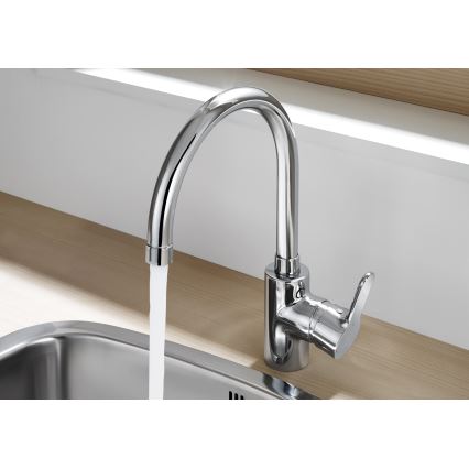 Roca A5A8409C00 - Dřezová baterie L20 32,5 cm lesklý chrom