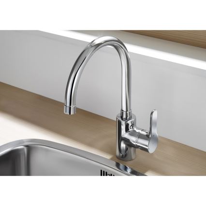 Roca A5A8409C00 - Dřezová baterie L20 32,5 cm lesklý chrom