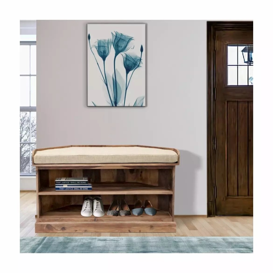 Rohový botník RAMI 60x105 cm masiv/palisandr