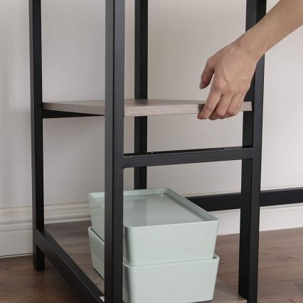 Rohový psací stůl SOLEA 138x138 cm hnědá/černá