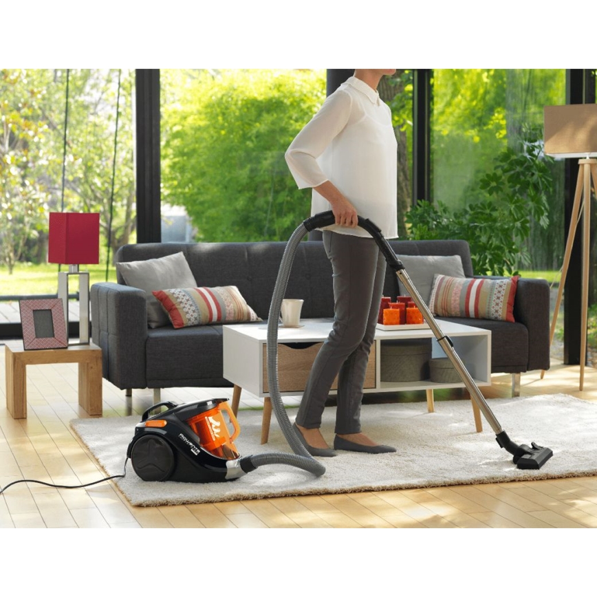 Rowenta - Bezsáčkový vysavač COMPACT POWER 1,5l 750W/230V černá/oranžová