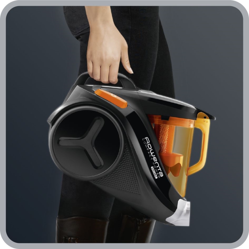 Rowenta - Bezsáčkový vysavač COMPACT POWER 1,5l 750W/230V černá/oranžová