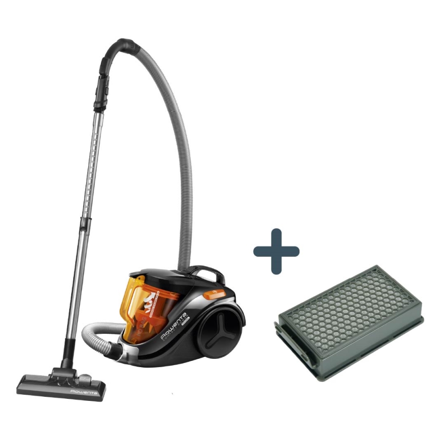 Rowenta - Bezsáčkový vysavač COMPACT POWER 1,5l 750W/230V černá/oranžová