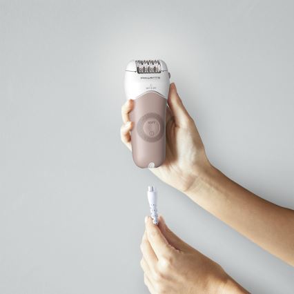 Rowenta - Epilátor WET&DRY 4,5W/5V 600 mAh béžová/zlatá