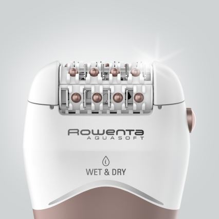 Rowenta - Epilátor WET&DRY 4,5W/5V 600 mAh béžová/zlatá