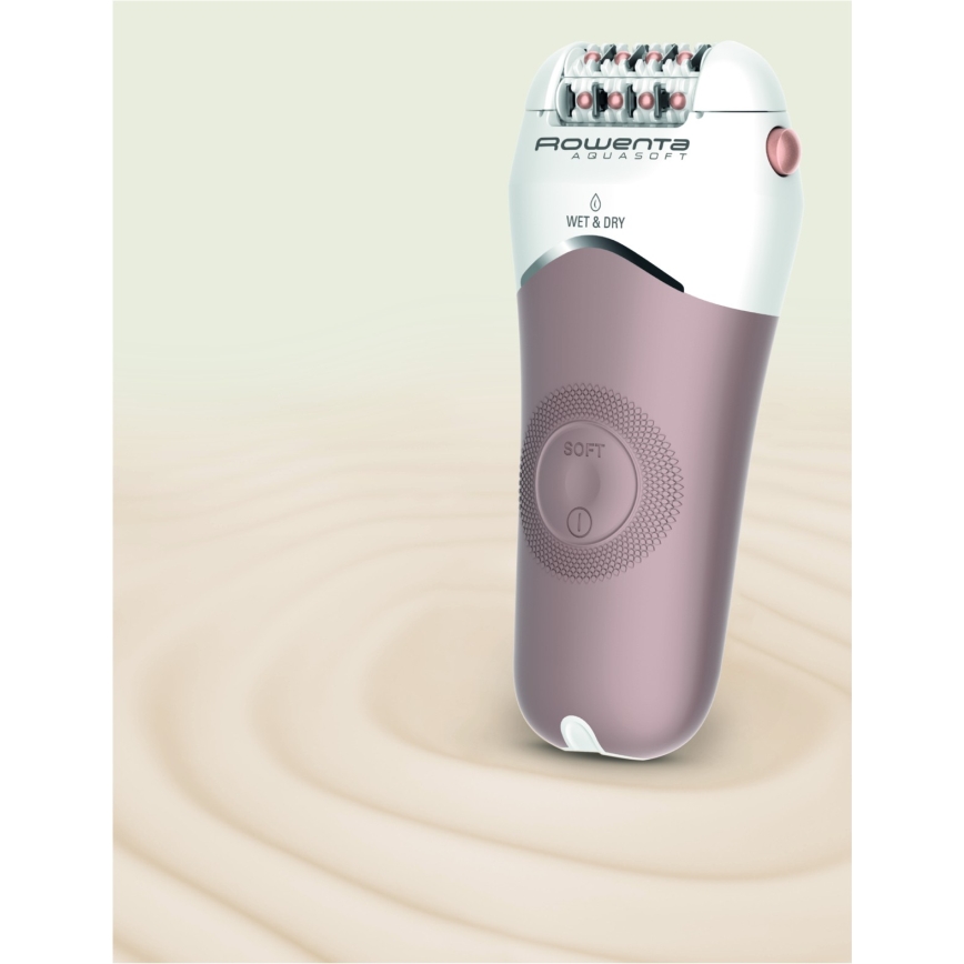 Rowenta - Epilátor WET&DRY 4,5W/5V 600 mAh béžová/zlatá