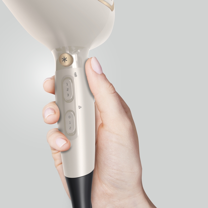 Rowenta - Fén PRO POWER 2200W/230V krémová