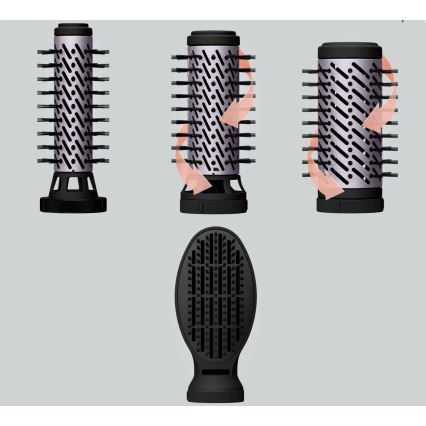 Rowenta - Kulmofén BRUSH ACTIV 1000W/230V černá
