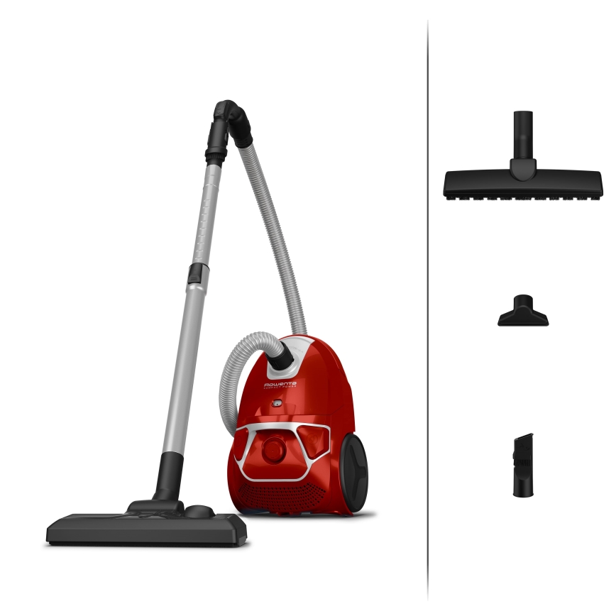 Rowenta - Sáčkový vysavač COMPACT POWER 750W/230V červená
