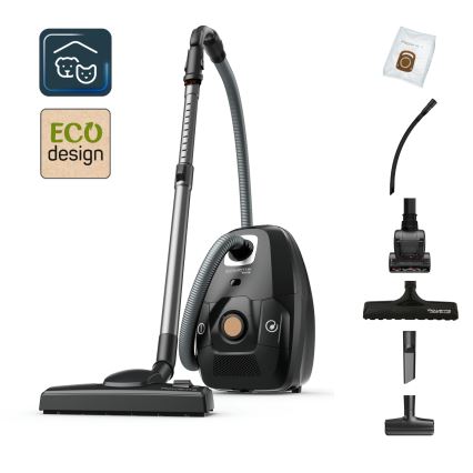Rowenta - Sáčkový vysavač GREEN FORCE EFFITECH ECO TOTAL CLEAN 400W/230V černá