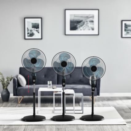 Rowenta - Stojanový ventilátor s odpuzovačem proti komárům ESSENTIAL+ 60W/230V 130 cm černá