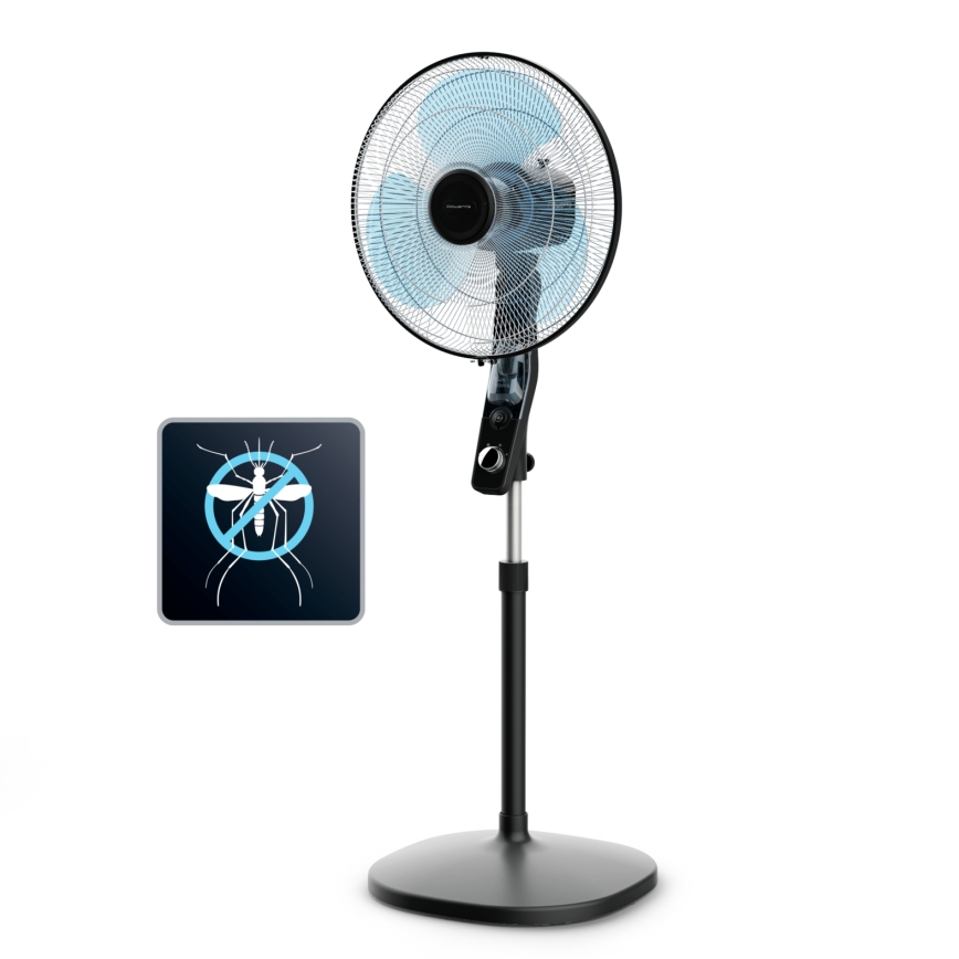 Rowenta - Stojanový ventilátor s odpuzovačem proti komárům ESSENTIAL+ 60W/230V 130 cm černá