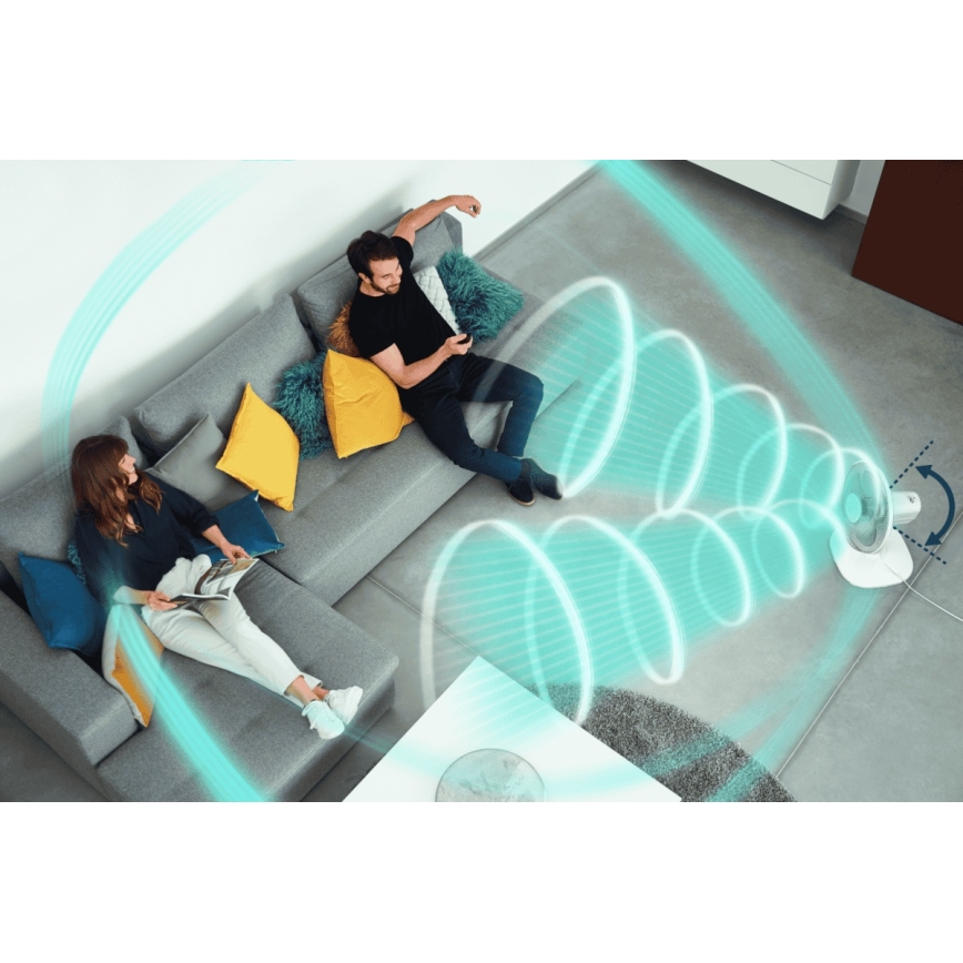 Rowenta - Stolní ventilátor ESSENTIAL 28W/230V pr. 25 cm bílá