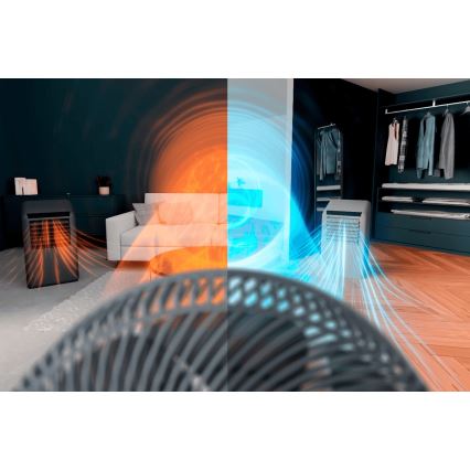 Rowenta - Stolní ventilátor TURBO SWIFT COMPACT 230V modrá+ dálkové ovládání