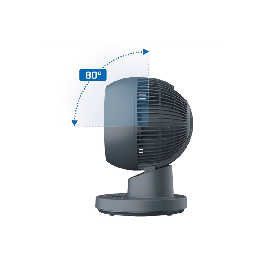 Rowenta - Stolní ventilátor TURBO SWIFT COMPACT 230V modrá+ dálkové ovládání