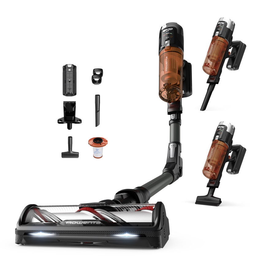 Rowenta - Tyčový vysavač 2v1 X-FORCE FLEX 380W/25,2V černá 2000 mAh