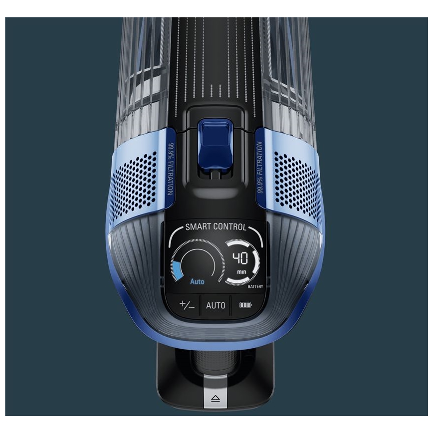Rowenta - Tyčový vysavač s mopem X-FORCE FLEX ANIMAL AQUA AUTO 3v1 480W/32,4V 2500 mAh modrá