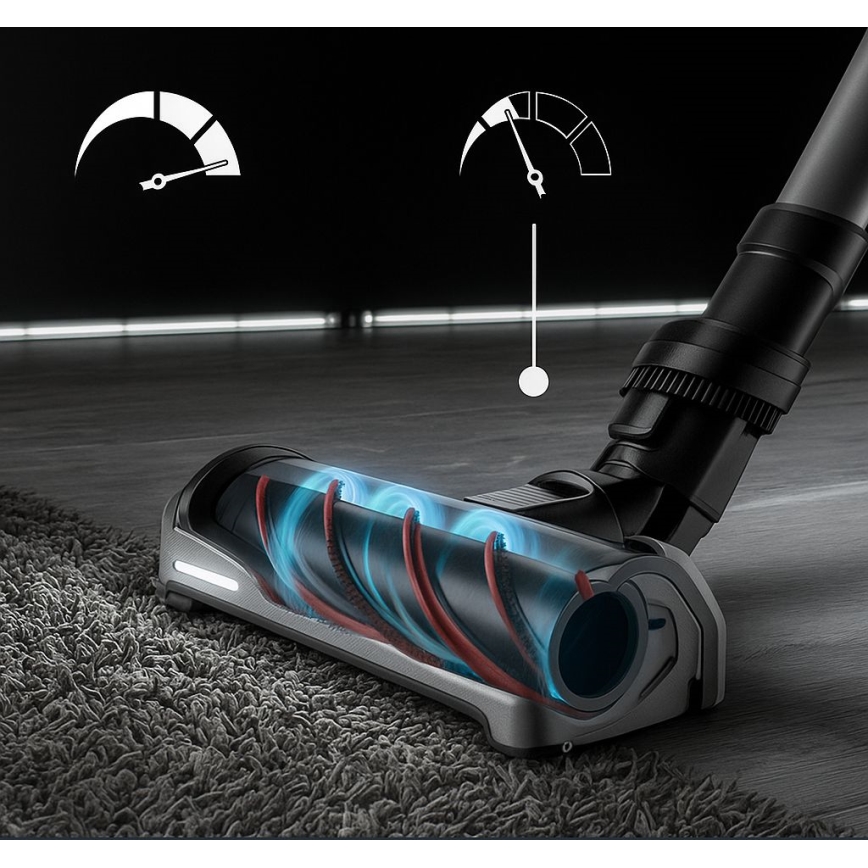 Rowenta - Tyčový vysavač s mopem X-FORCE FLEX ANIMAL AQUA AUTO 3v1 480W/32,4V 2500 mAh modrá