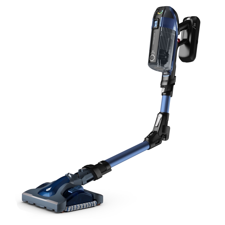 Rowenta - Tyčový vysavač s mopem X-FORCE FLEX ANIMAL AQUA AUTO 3v1 480W/32,4V 2500 mAh modrá